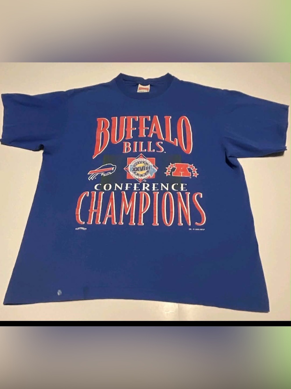 Buffalo Bills Conference Champions Blue XL Shirt NFL Football